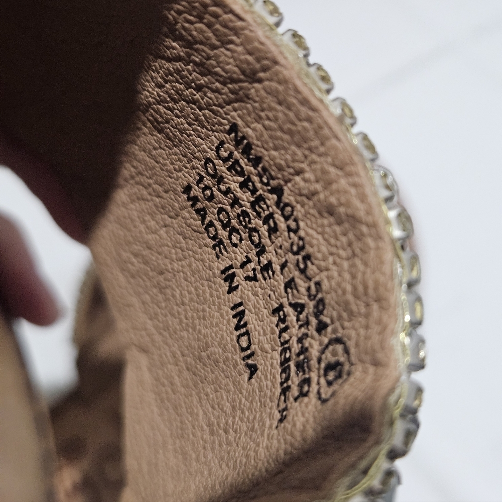 naughty monkey Tan Jeweled Slide Sandals - Picture 11 of 11